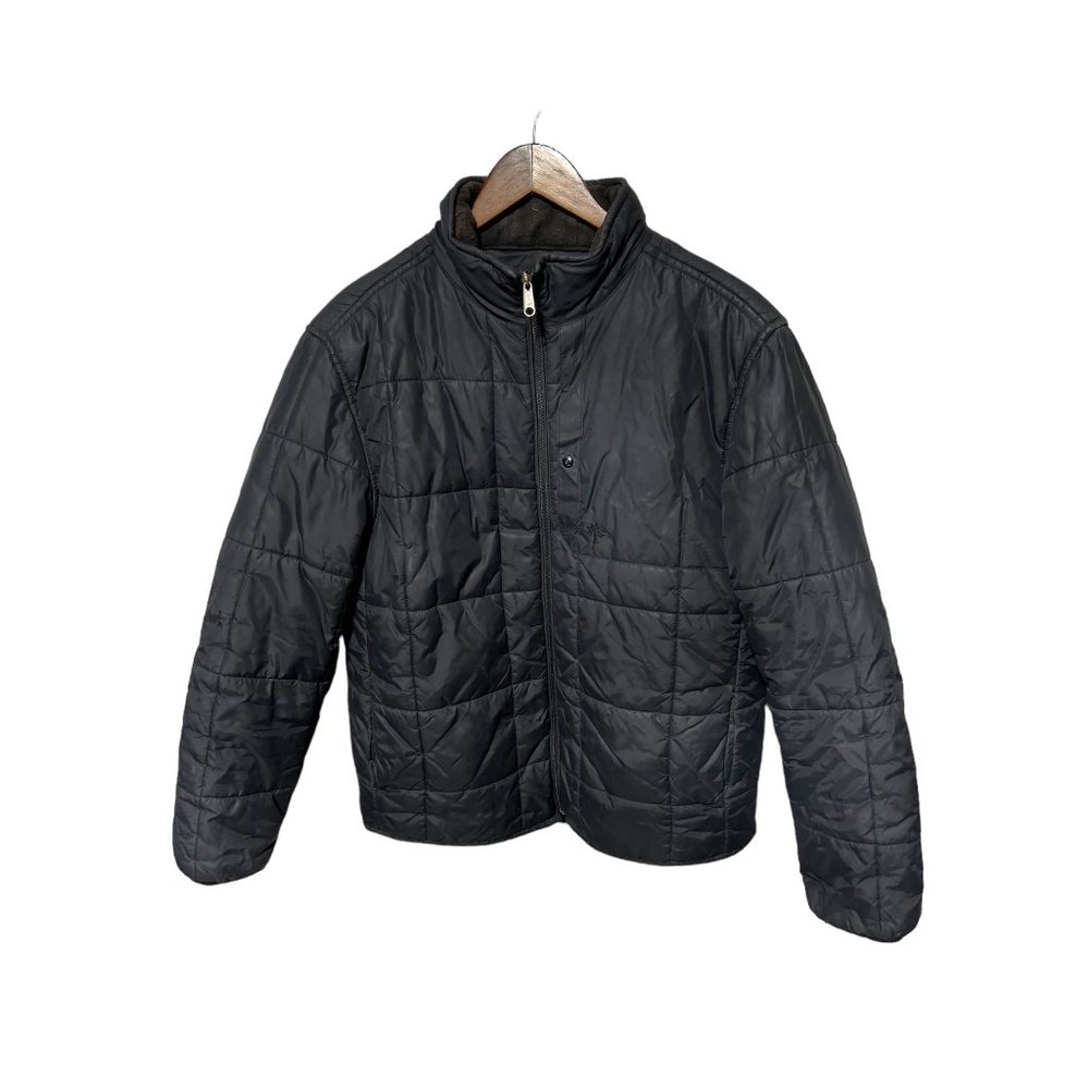 Women's Black Quilted Winter Coat Size Medium